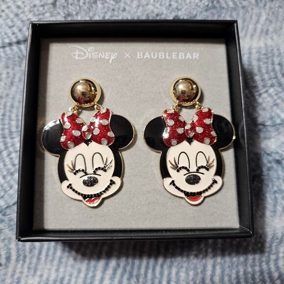 Disney x BaubleBar Large Mini Mouse Earrings - Picture 1 of 2